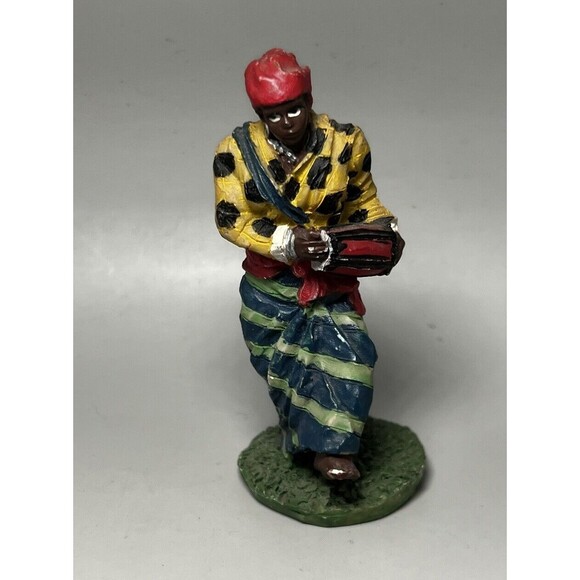Vintage African Dancer Resin Statue 4” - Picture 1 of 3